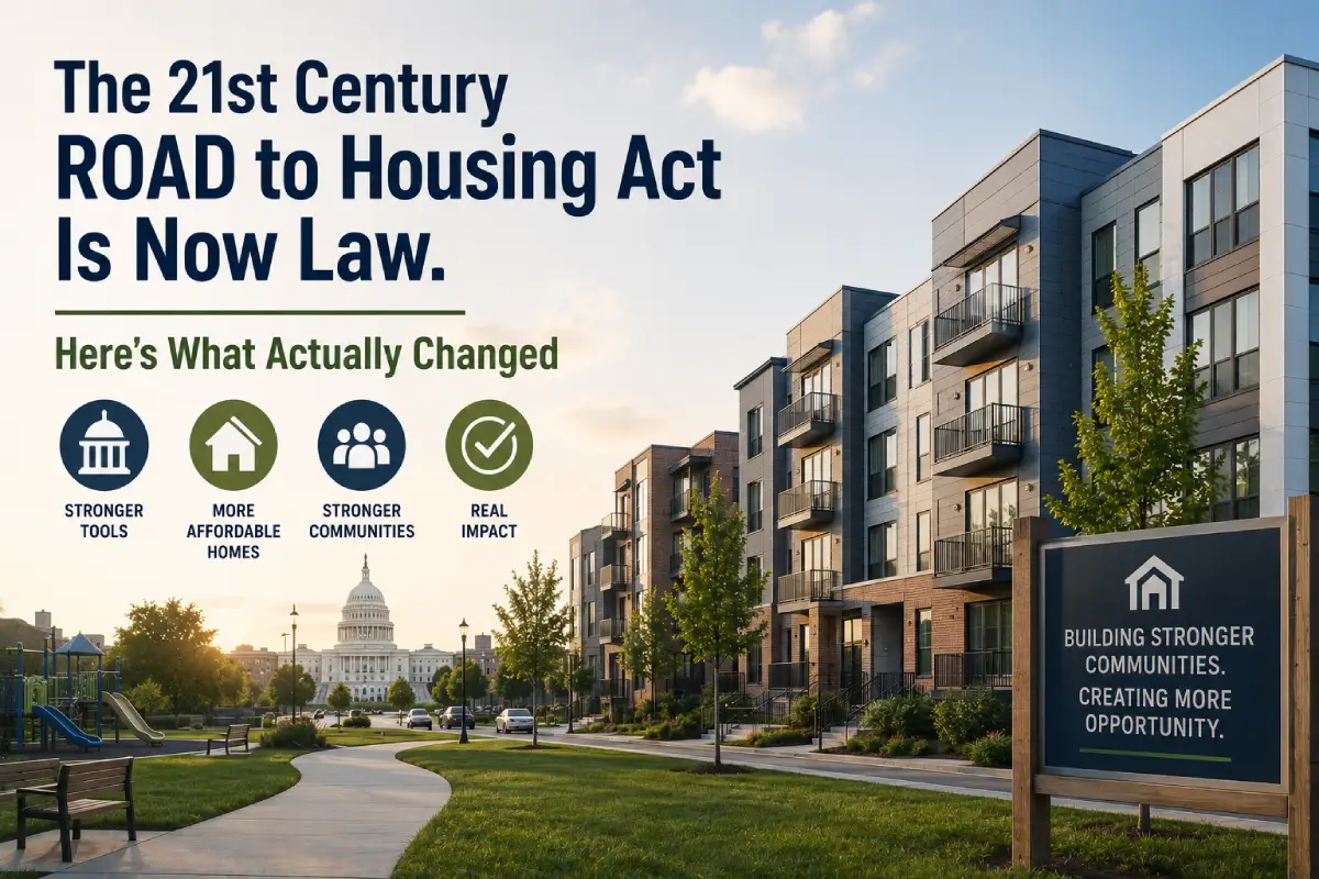 The 21st Century ROAD to Housing Act Is Now Law